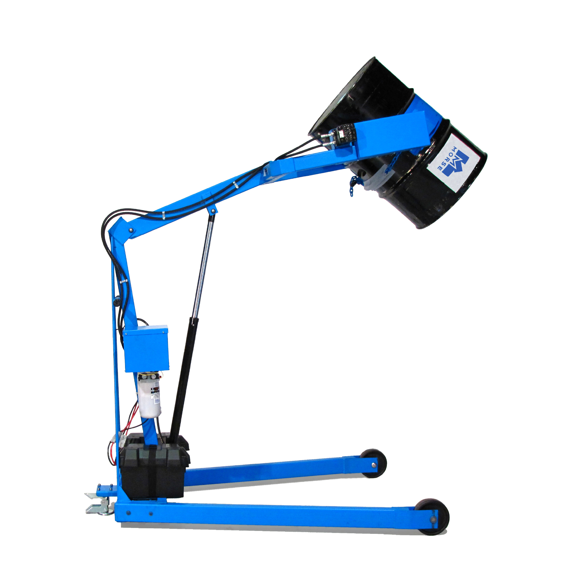 Morse Hydra-Lift Karrier, 800lb. Capacity,  96in. Maximum Dispensing Height, 12V Battery Power Drum Lift and Tilt. Includes Battery & Charger